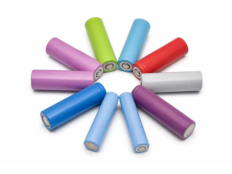 Illustration of a radial mixed-color cylindrical cell group